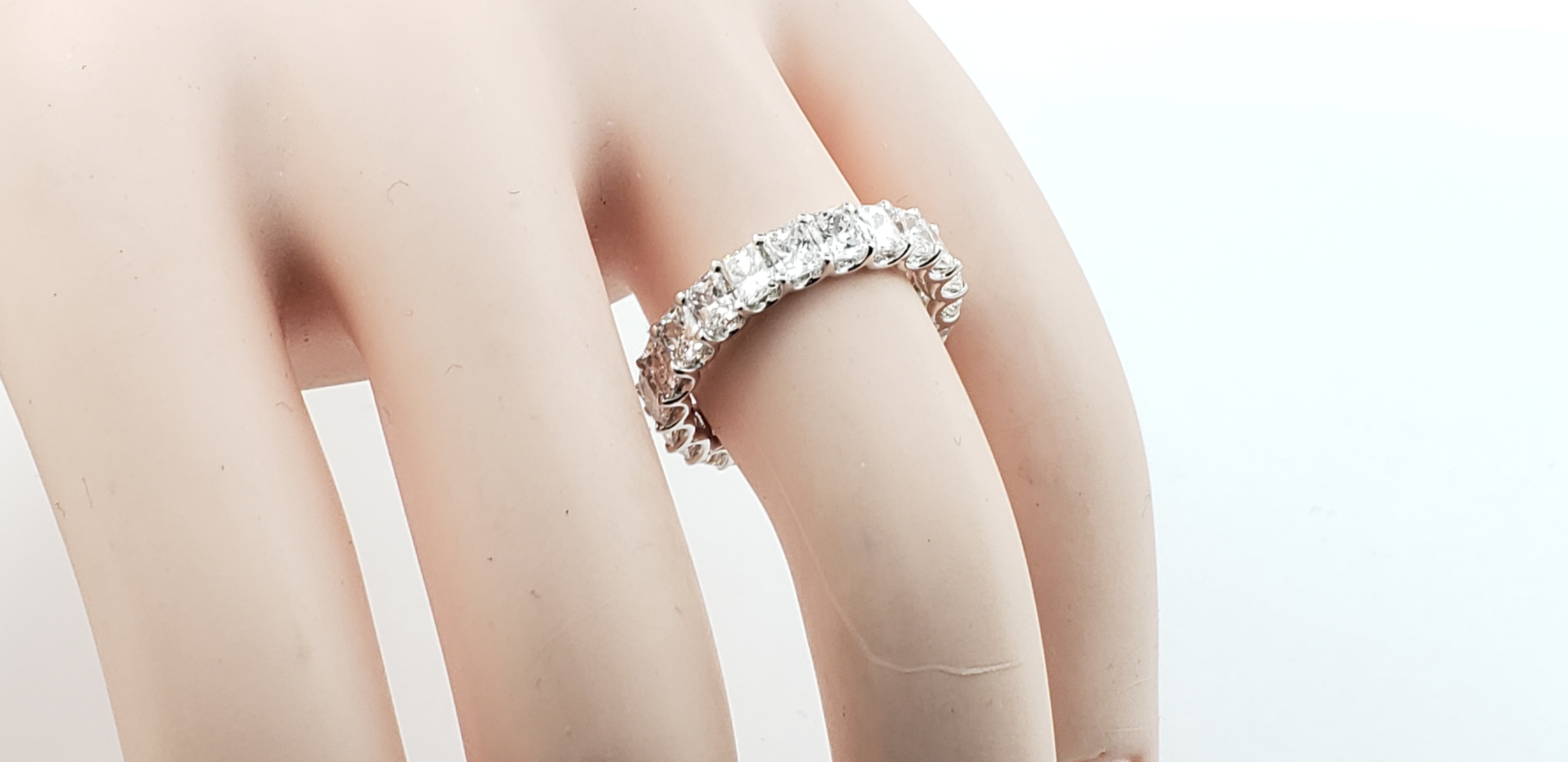 U-Cut Radiant Shape Eternity Band